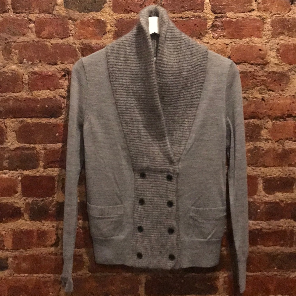 JCrew Shawl Collar Mohair/Merino Blend Cardigan